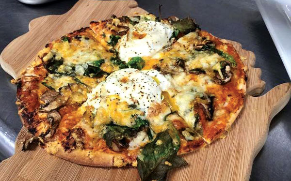 Breakfast Pizza. Photo courtesy of The Source Public House
