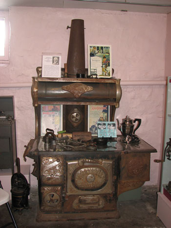 Period stove from Hearthstone to be used in kitchen restoration