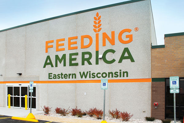 The Feeding America Eastern Wisconsin food bank in Little Chute is strategically located off Interstate 41, in the heart of the Fox Valley.