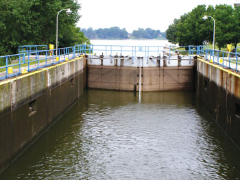The Fox River locks play an important roll in the area’s geotourism attraction. Photo courtesy of Joanne Kluessendorf.